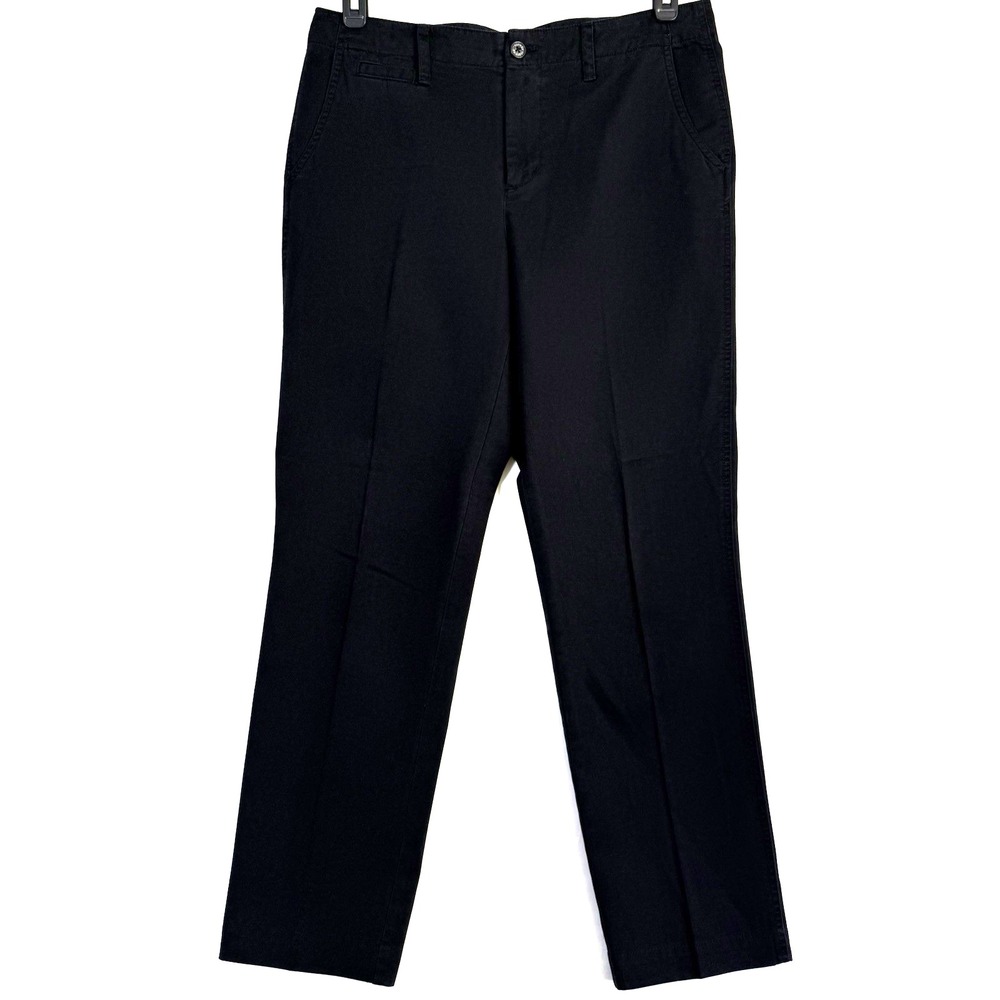 LRL Lauren Jeans Women's Size 10 Black Classic Straight Jeans 34x29.5‎